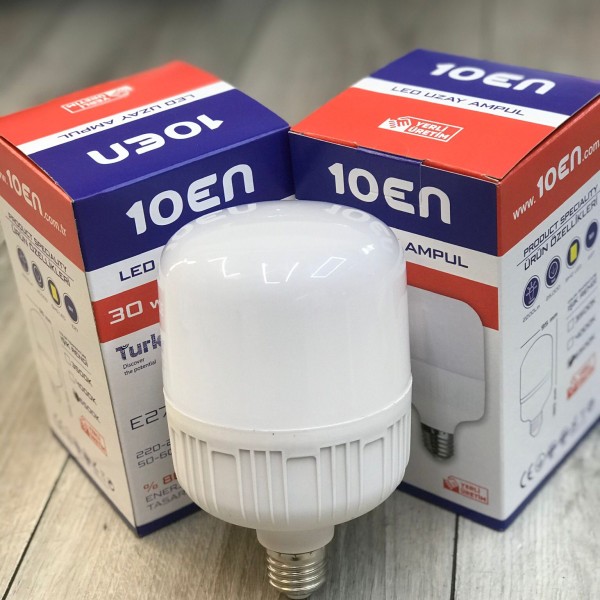 10EN 30W Smd Uzay  Led Ampul