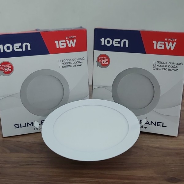 10EN 16 Watt Sıva Altı Yuvarlak Led Panel