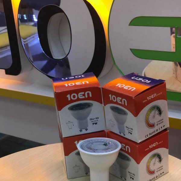 10EN 7W Gu10 Mercekli Led Ampül