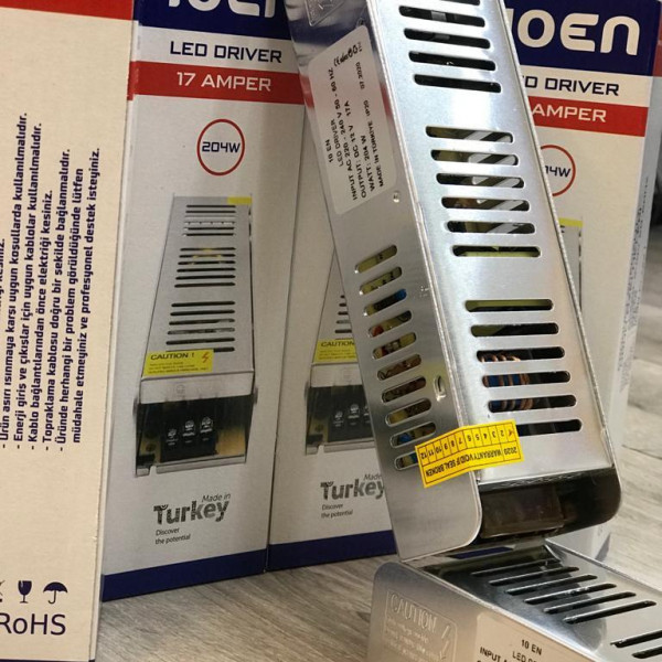 10EN 12V 17 Amper Adaptör-Trafo (Şerit Led Ve Kamera Adaptörü)