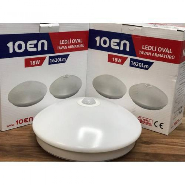 10EN  Sensörlü Tavan Lambası Full Ledli 24W